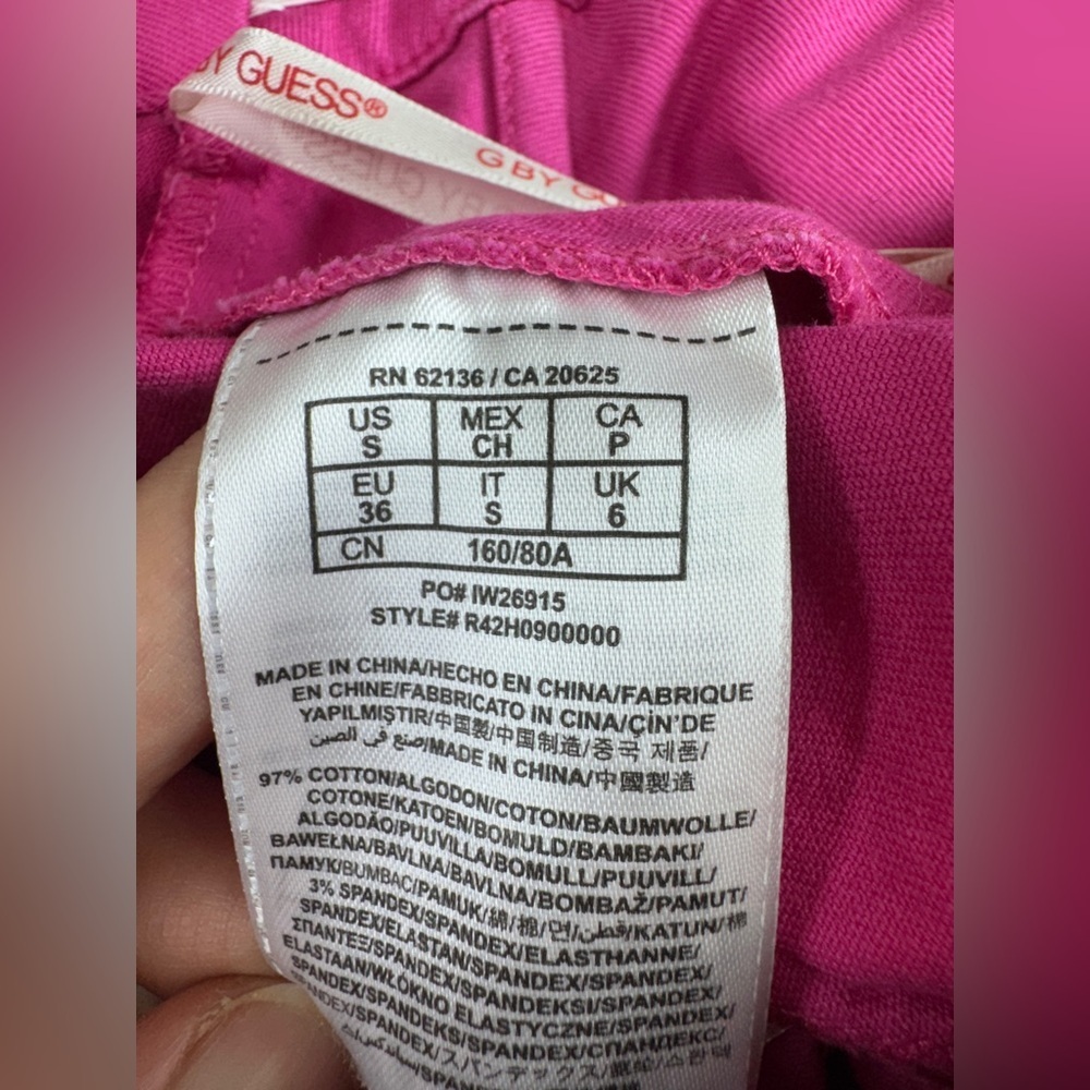 G by Guess . Pink Sleeveless Bustier Crop Top - Picture 9 of 10